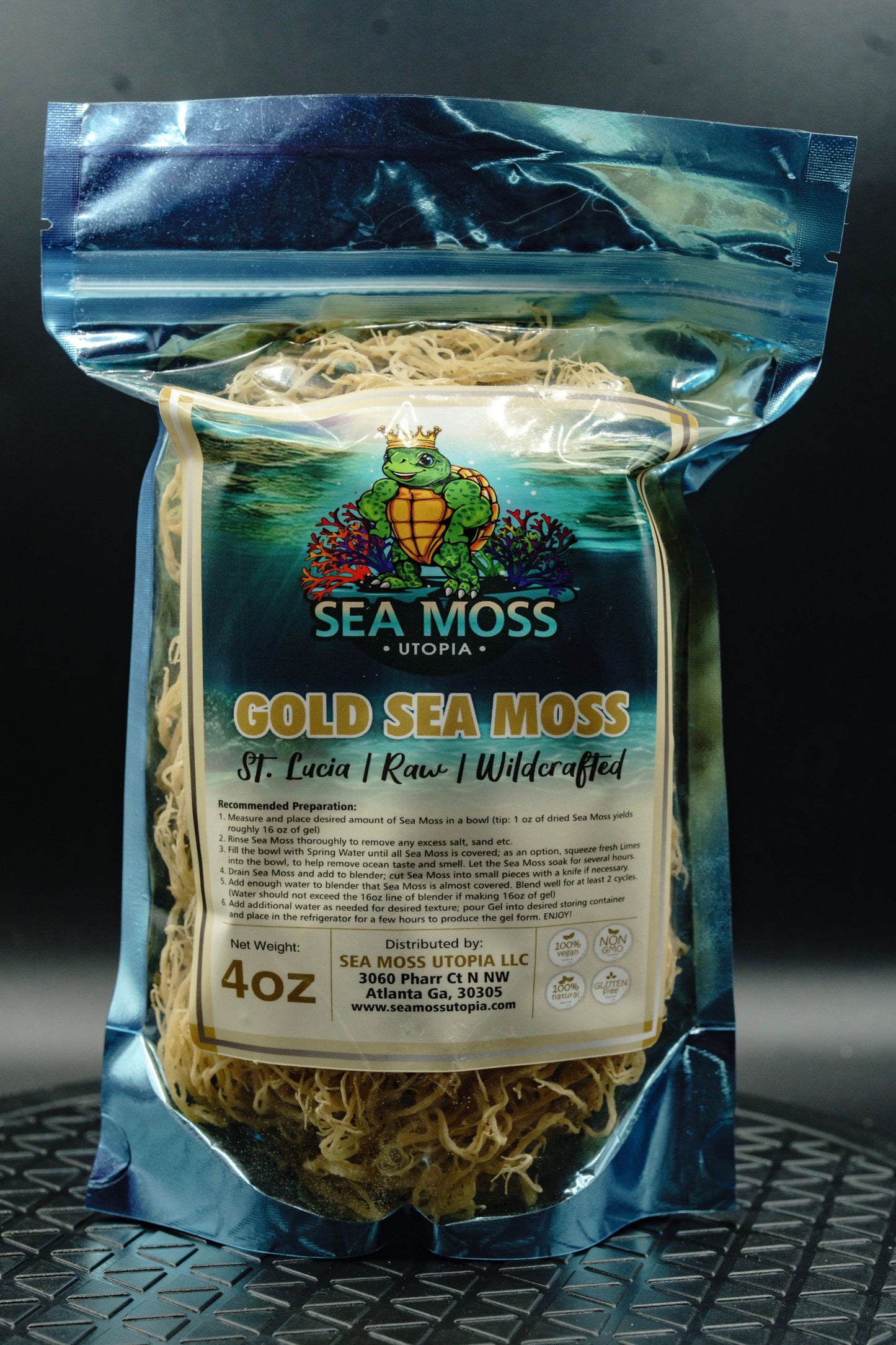 Gold Sea Moss | Raw | Wildcrafted | St. Lucia